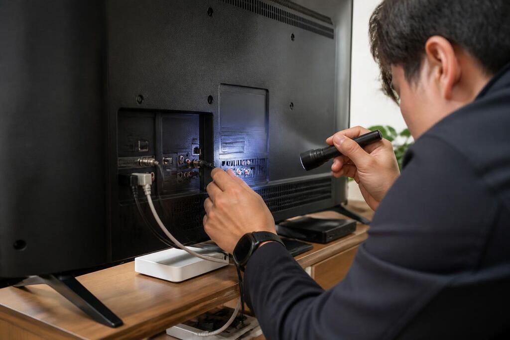 충남 TV 수리 작업 범위와 현장 조건 이미지