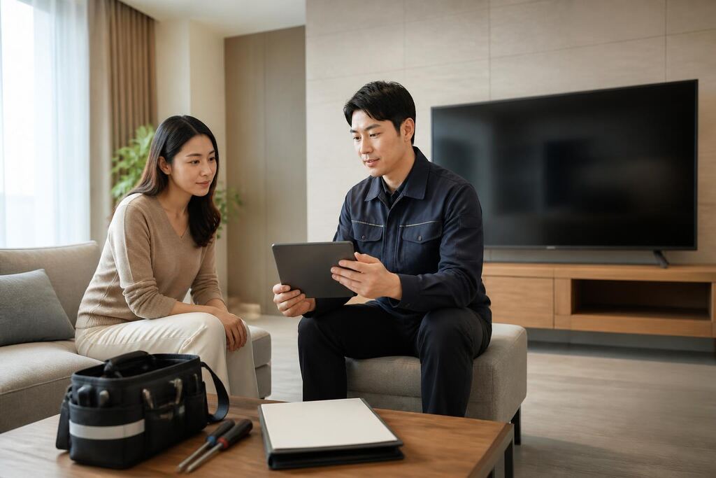 서울 종로구 TV 수리 비용과 업체 비교 정보 이미지