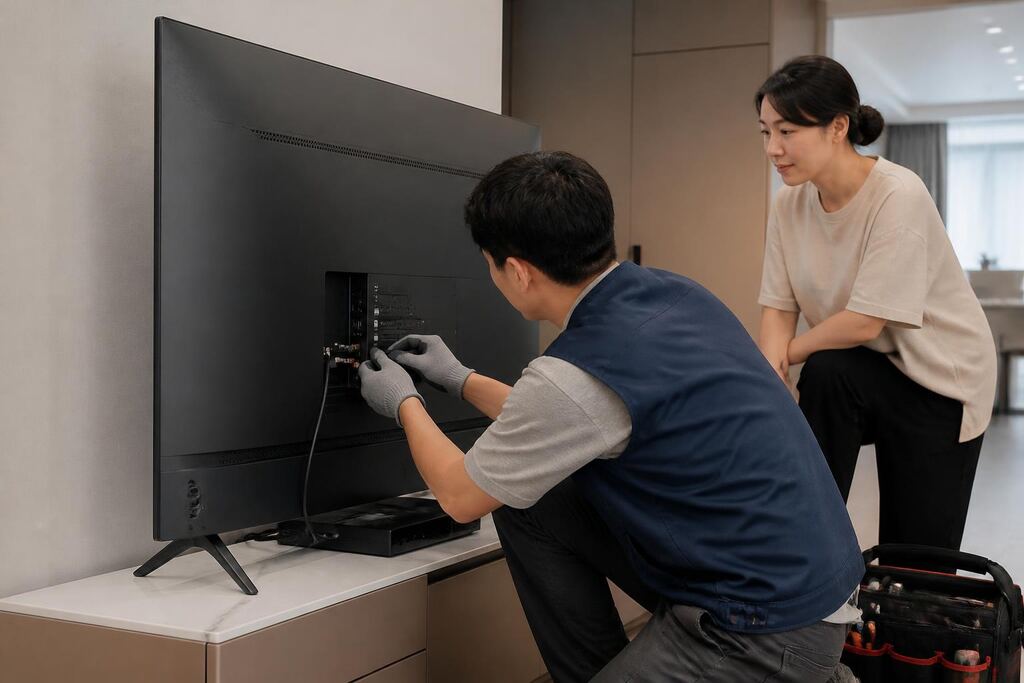 부산 TV 수리 비용과 업체 비교 정보 이미지