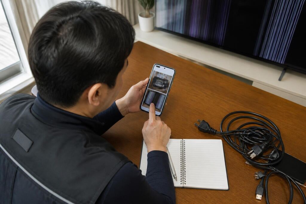 세종특별자치시 TV 수리 작업 범위와 현장 조건 이미지