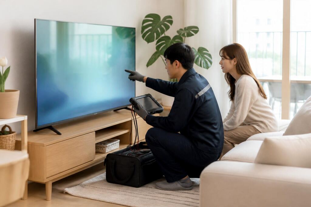 경기 TV 수리 이미지