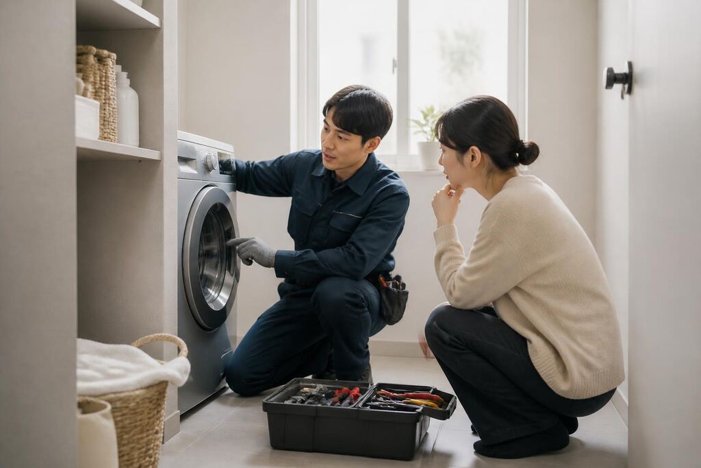 경남 세탁기 수리 이미지