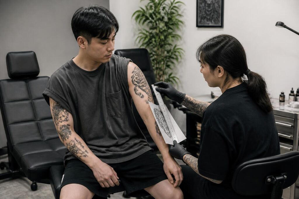 충남 블랙워크 타투 비용과 업체 비교 정보 이미지