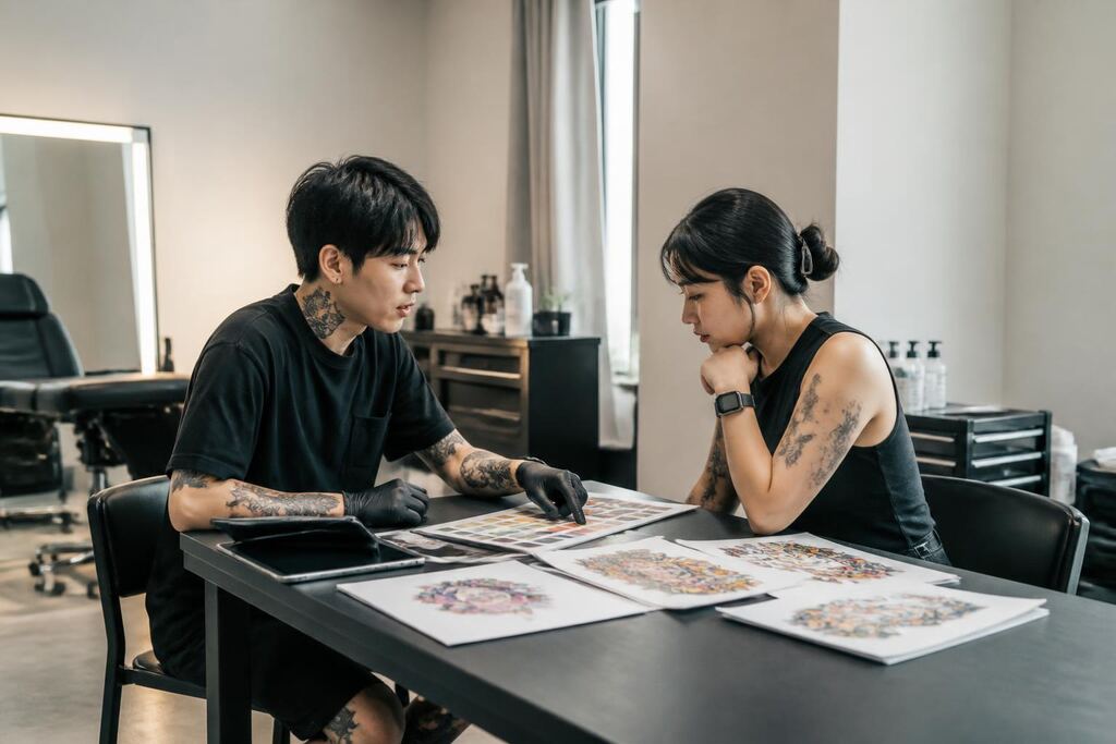 인천 컬러 타투 이미지