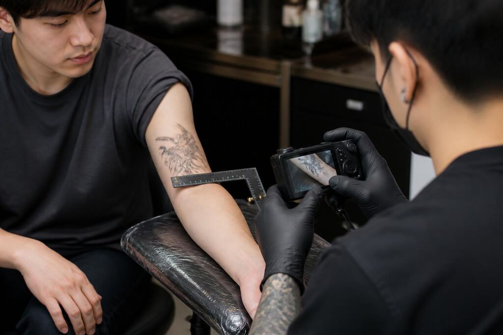 울산 타투 디자인 수정 상담 작업 범위와 현장 조건 이미지