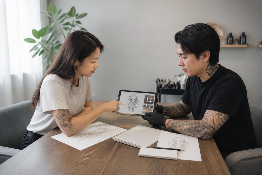 경기 일러스트·캐릭터 타투 이미지