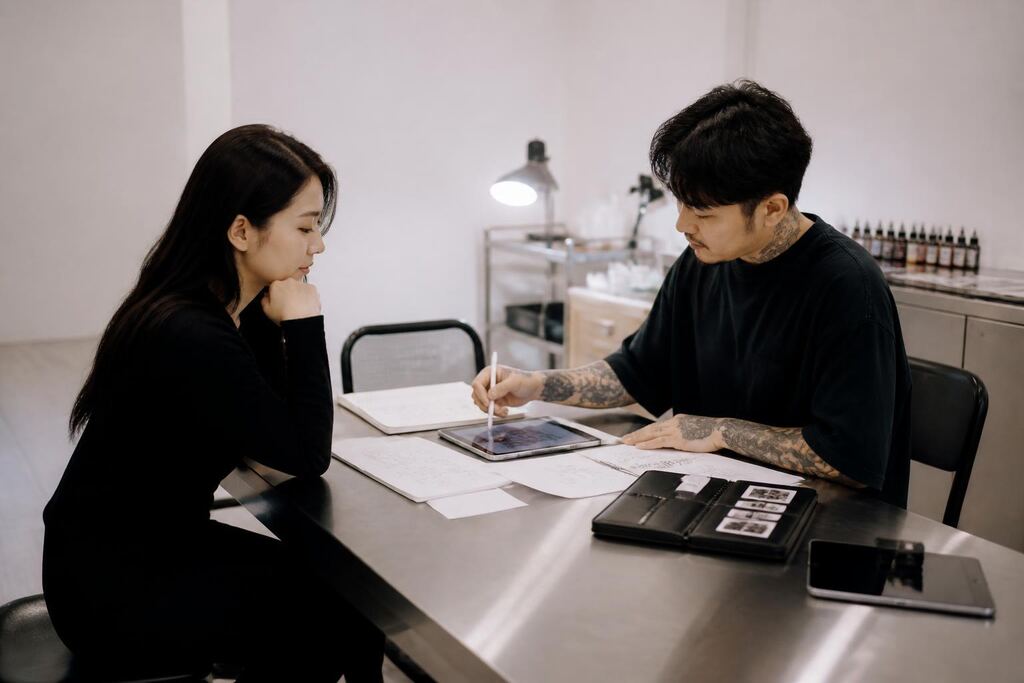 강원특별자치도 레터링 타투 이미지