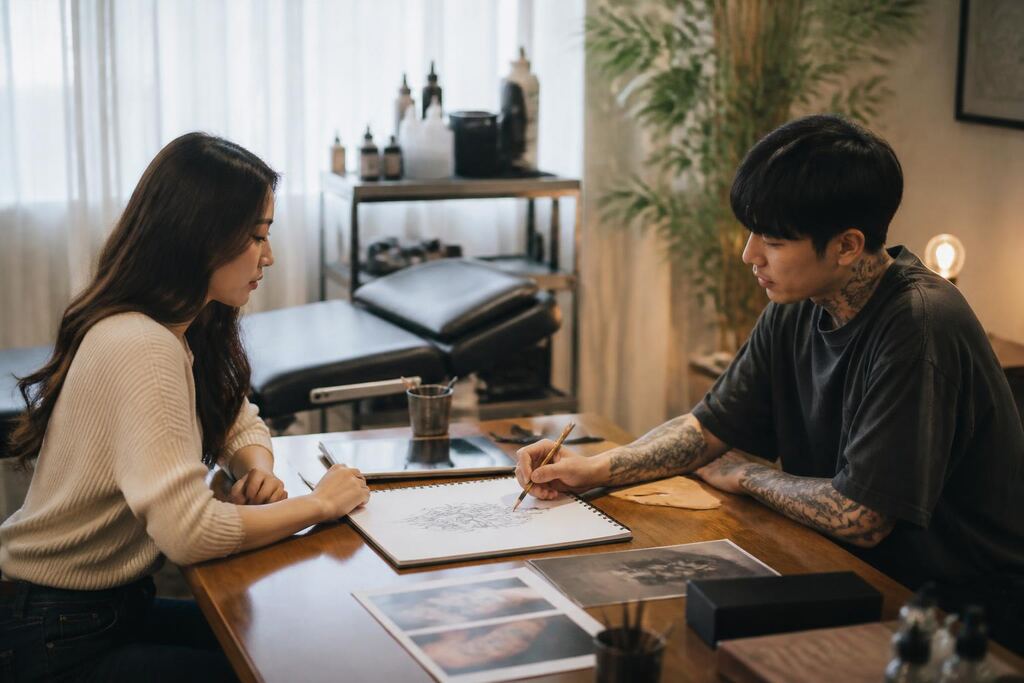 전북특별자치도 레터링 타투 이미지