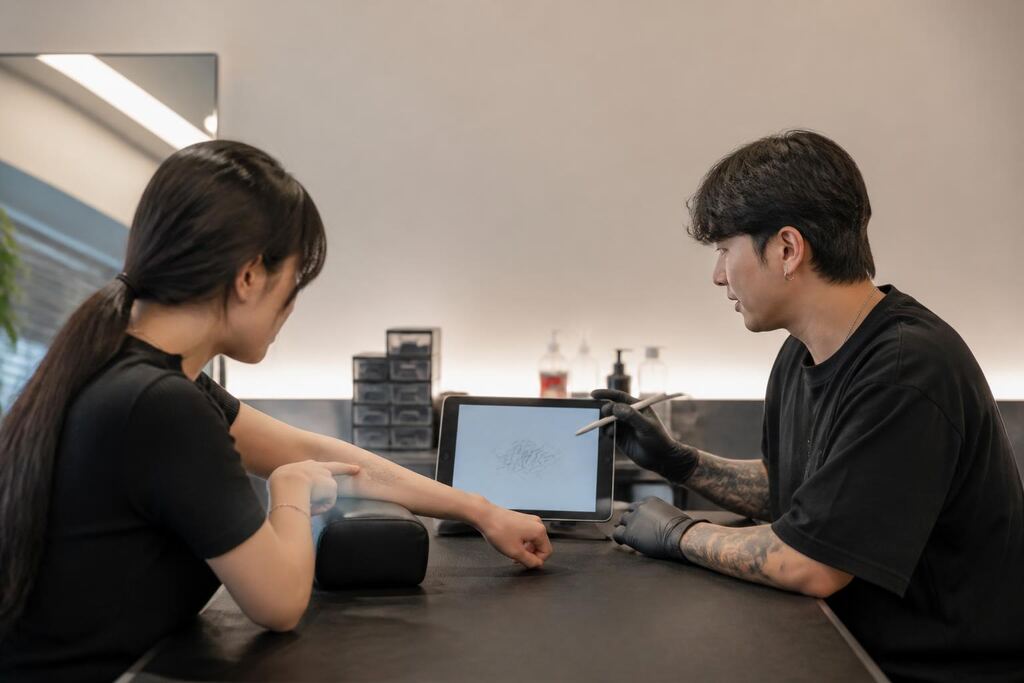대구 레터링 타투 이미지