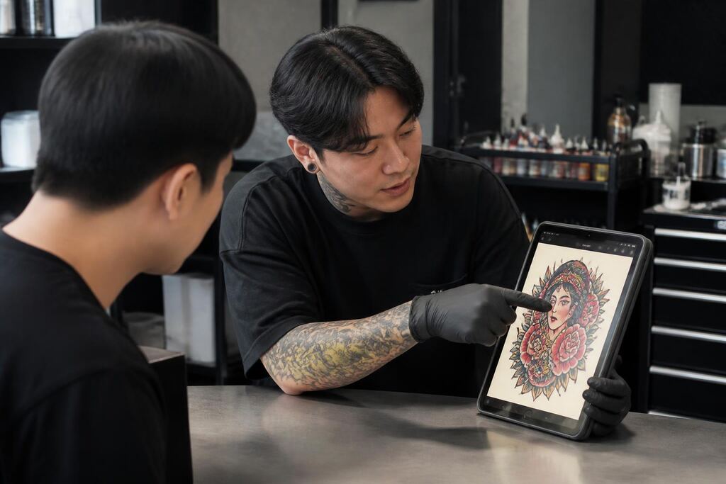 전북특별자치도 올드스쿨·뉴스쿨 타투 작업 범위와 현장 조건 이미지