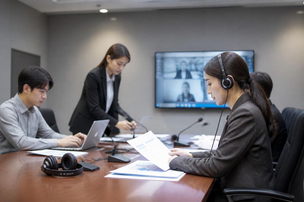 충북 전화·원격통역 작업 범위와 현장 조건 이미지