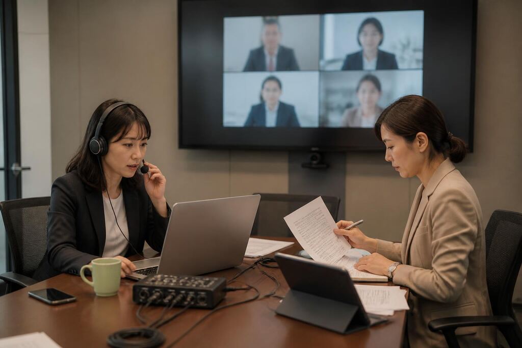 인천 전화·원격통역 작업 범위와 현장 조건 이미지