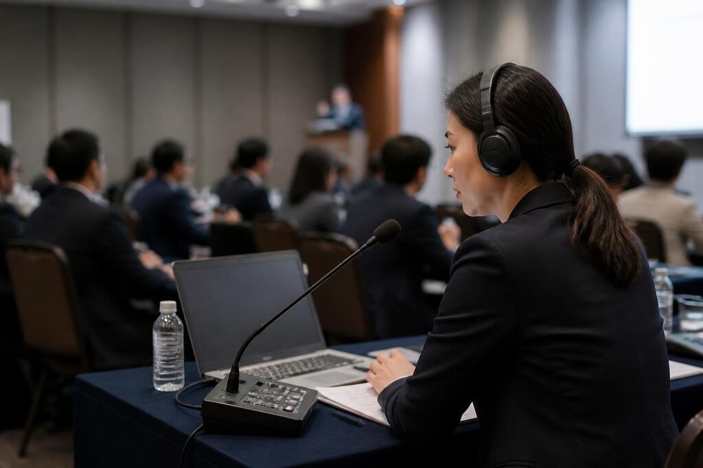 충남 동시·순차통역 이미지