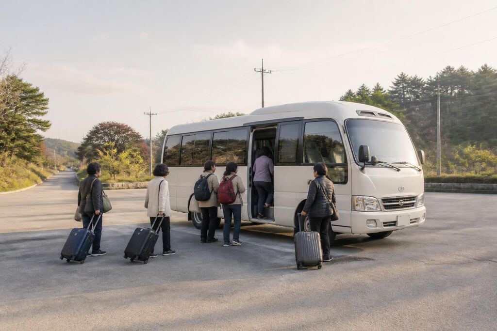 충남 단체 이동 이미지