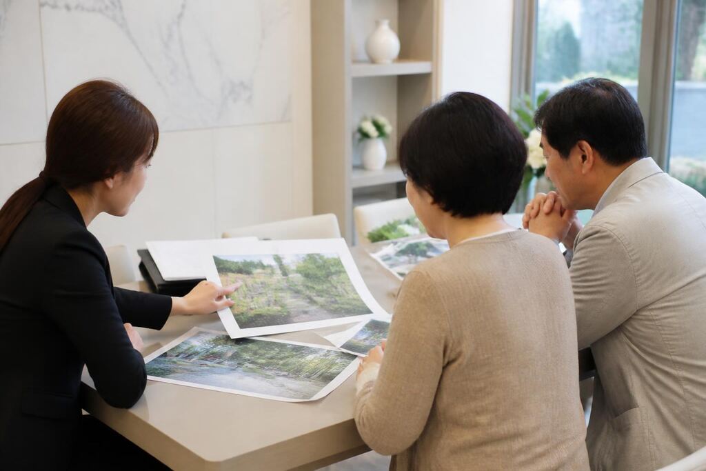 충남 수목장 작업 범위와 현장 조건 이미지