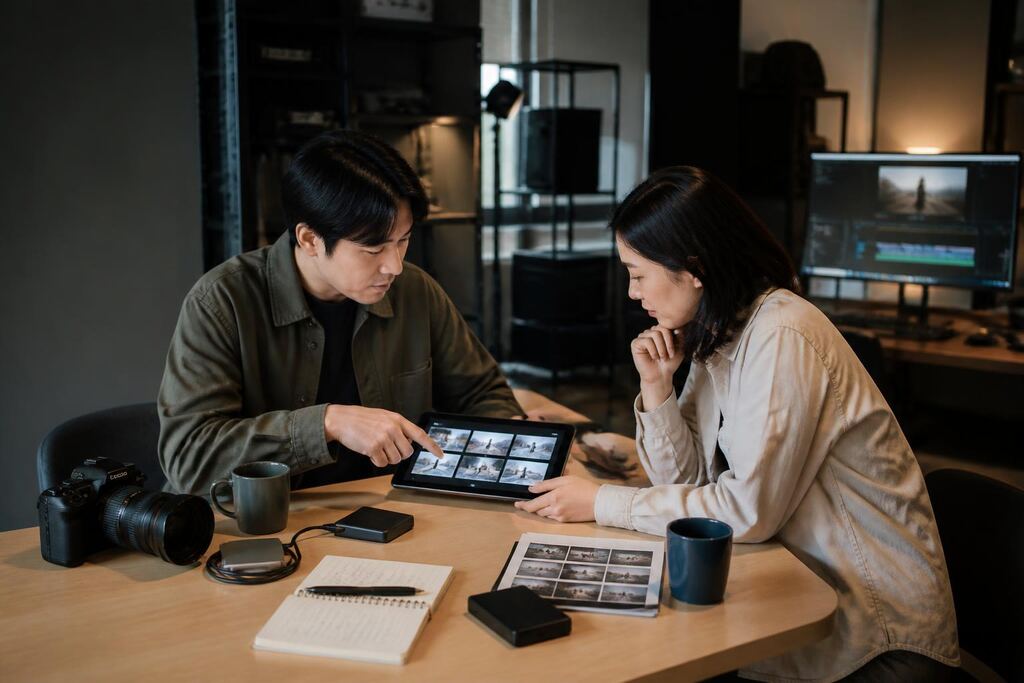 서울 영상 편집 작업 범위와 현장 조건 이미지