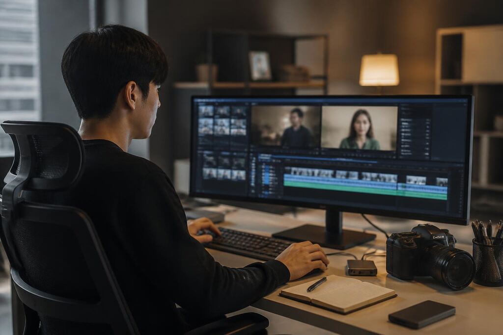 경기 영상 편집 이미지