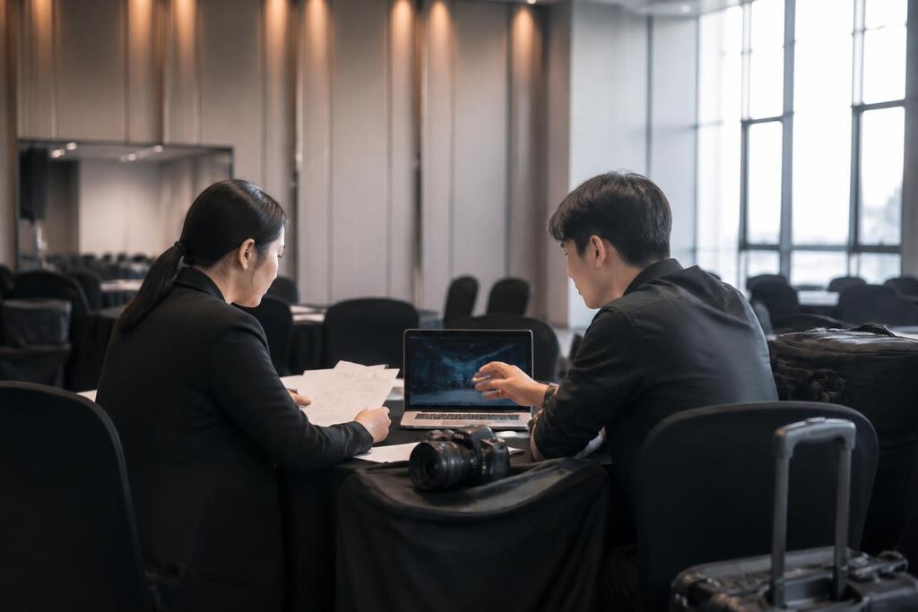 경북 행사 영상 촬영 작업 범위와 현장 조건 이미지