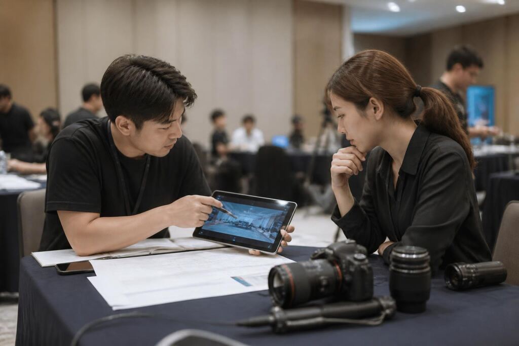 인천 행사 영상 촬영 작업 범위와 현장 조건 이미지