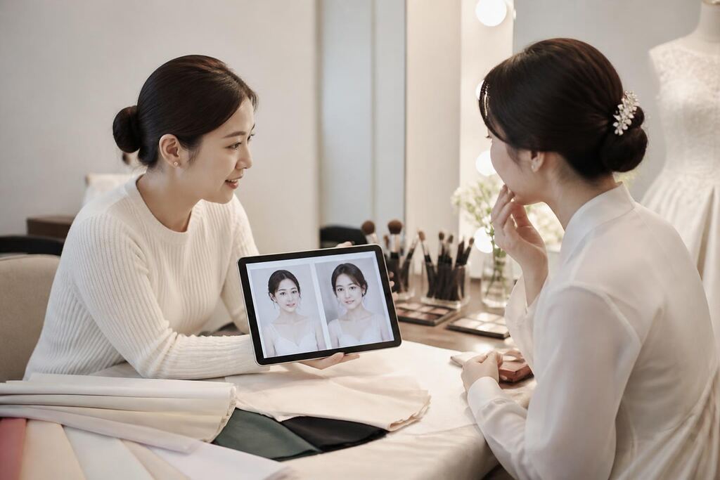 전북특별자치도 웨딩 메이크업 작업 범위와 현장 조건 이미지