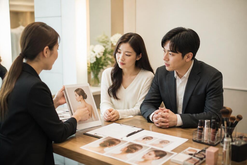 서울 종로구 웨딩 메이크업 작업 범위와 현장 조건 이미지