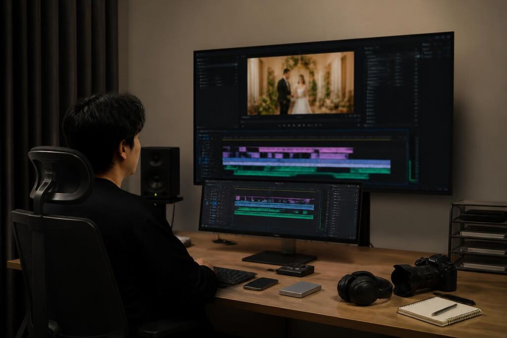 서울 웨딩 영상·본식 DVD 작업 범위와 현장 조건 이미지