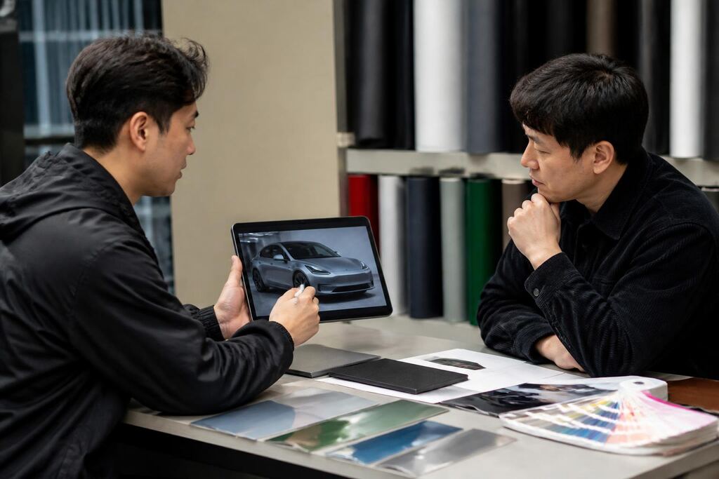 서울 서초구 랩핑 작업 범위와 현장 조건 이미지