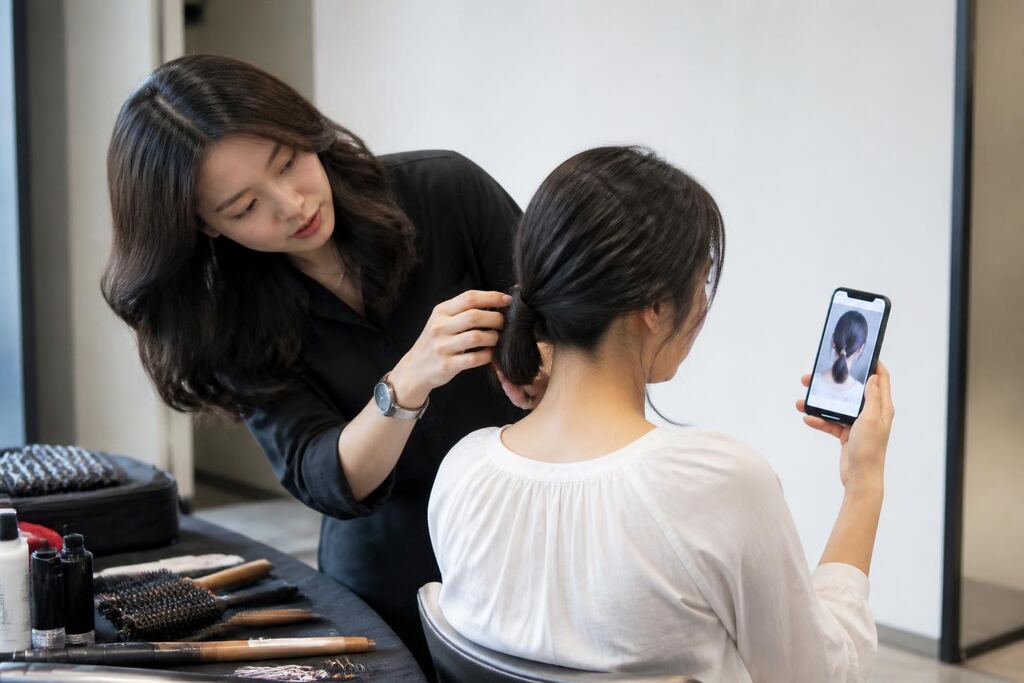 서울 중랑구 헤어스타일링 작업 범위와 현장 조건 이미지