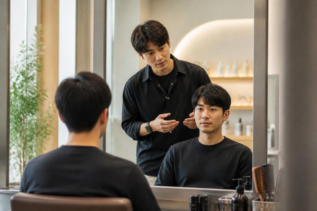서울 도봉구 남성 헤어 이미지