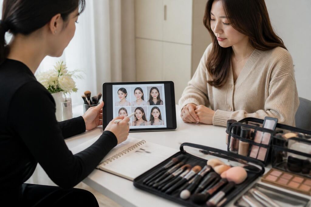 서울 성동구 출장 메이크업 작업 범위와 현장 조건 이미지