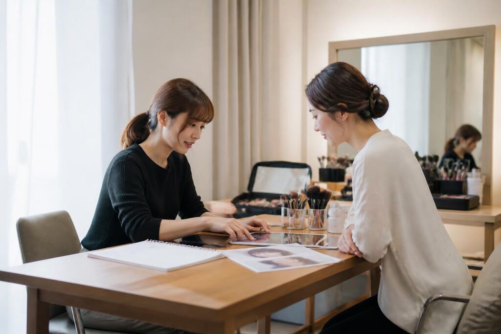 서울 강서구 출장 메이크업 작업 범위와 현장 조건 이미지
