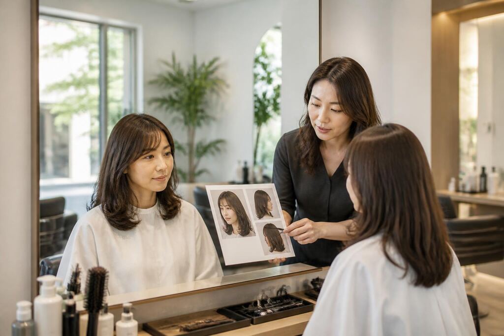 서울 성북구 여성 헤어 이미지