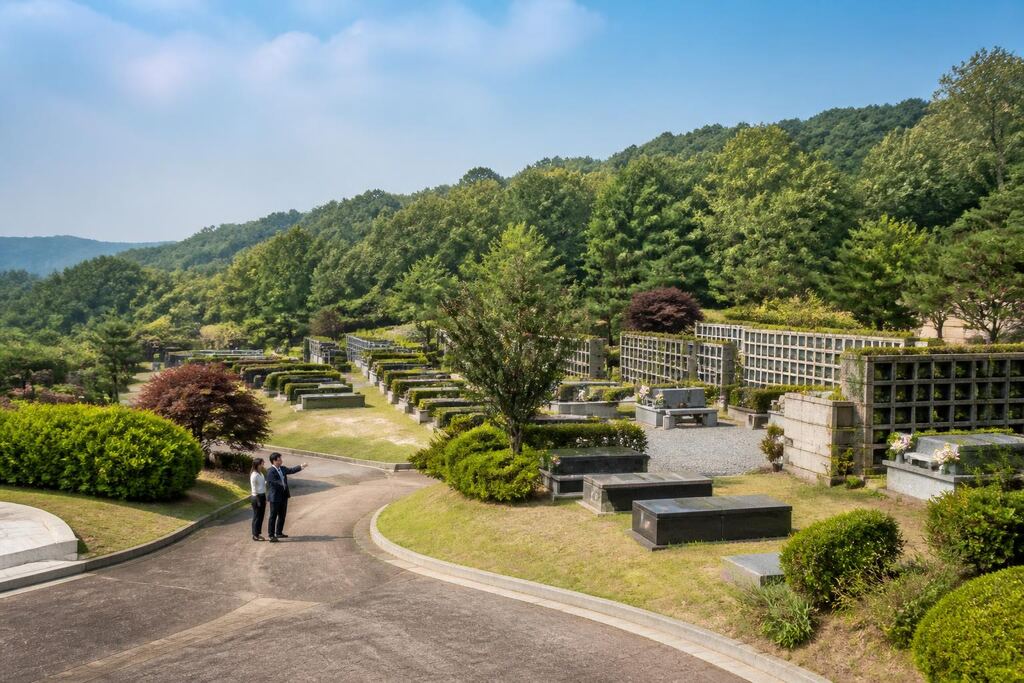 서울 성북구 공원묘지 작업 범위와 현장 조건 이미지
