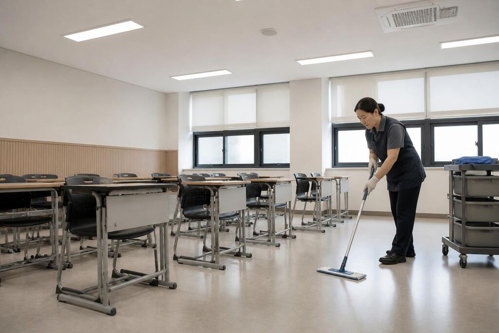 서울 강북구 학원청소 작업 범위와 현장 조건 이미지