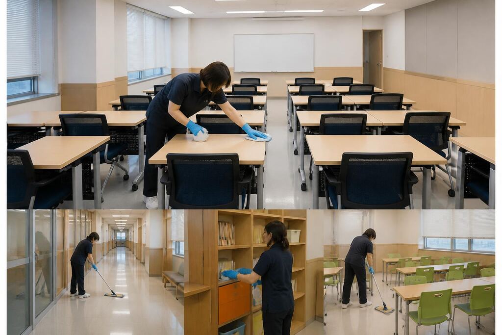 서울 서대문구 학원청소 작업 범위와 현장 조건 이미지