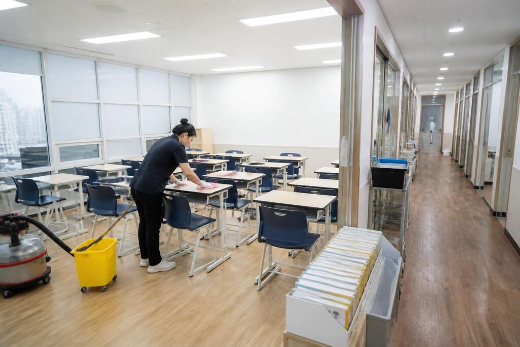 서울 마포구 학원청소 작업 범위와 현장 조건 이미지