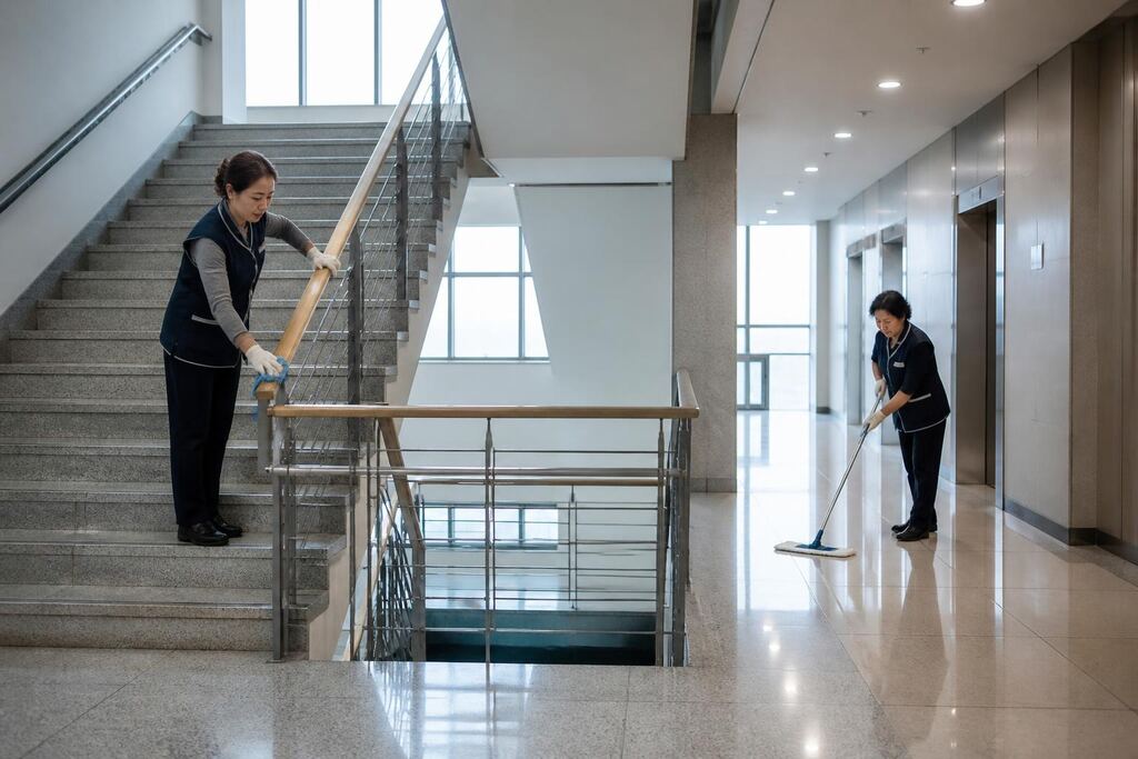서울 중구 건물청소 작업 범위와 현장 조건 이미지