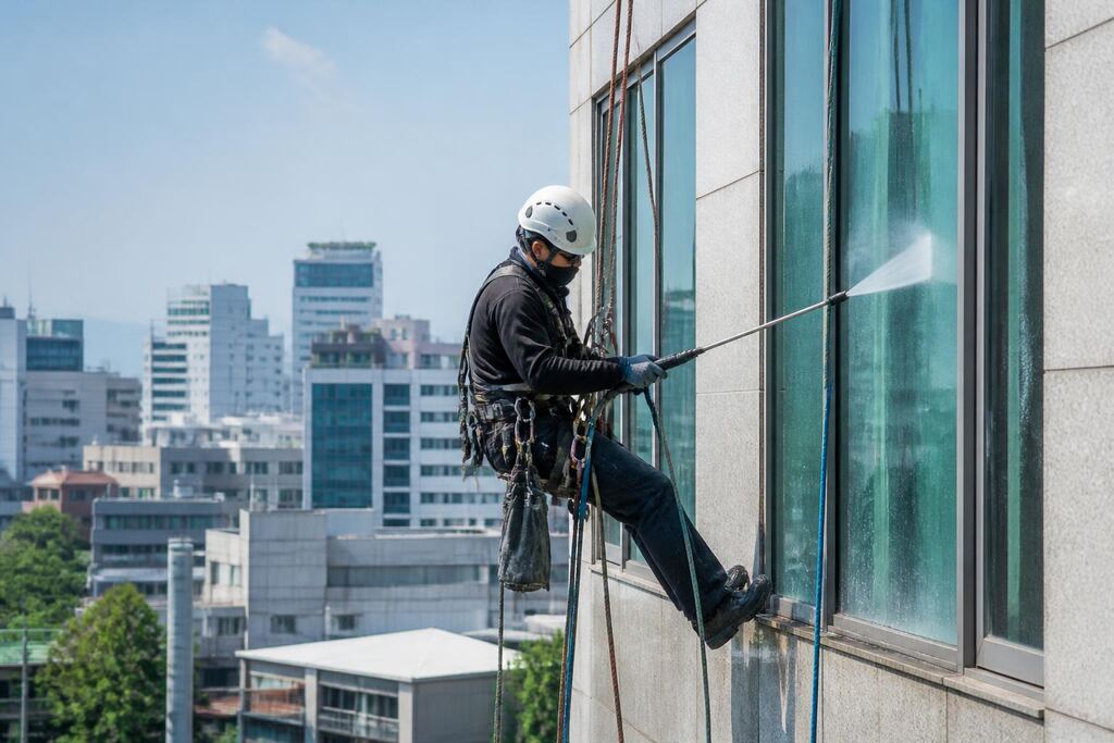 서울 강남구 외벽청소 이미지
