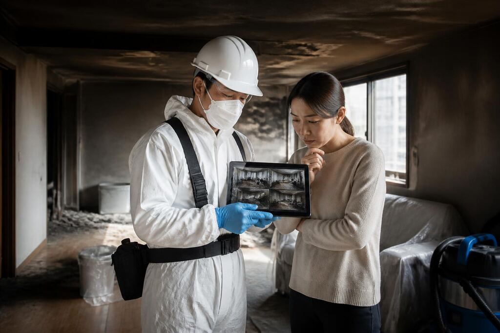 서울 강북구 화재청소 이미지