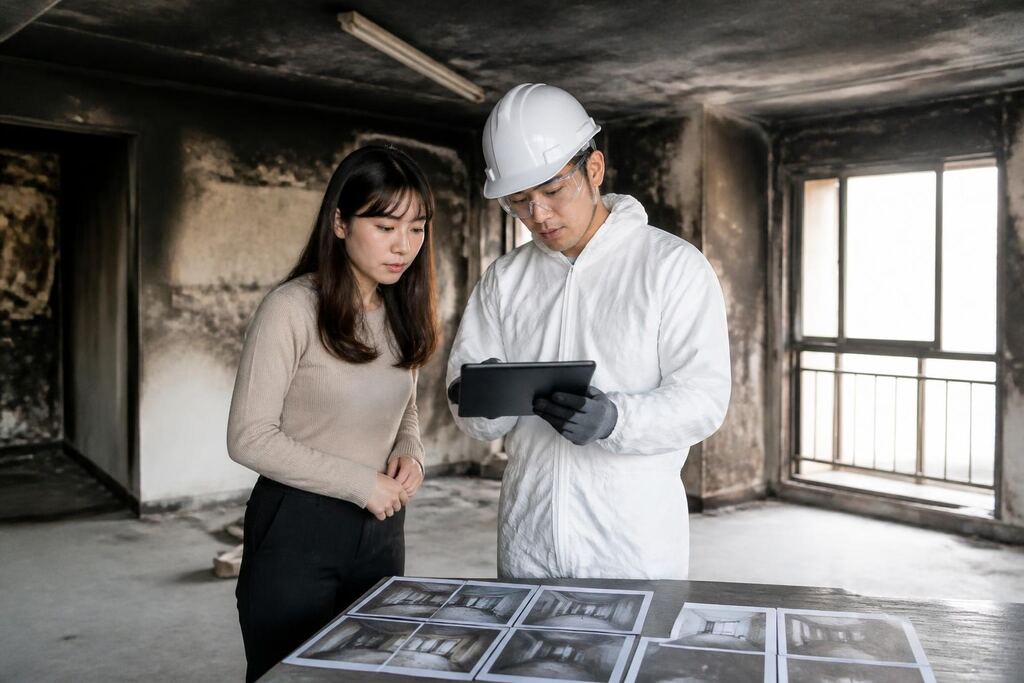 서울 금천구 화재청소 이미지