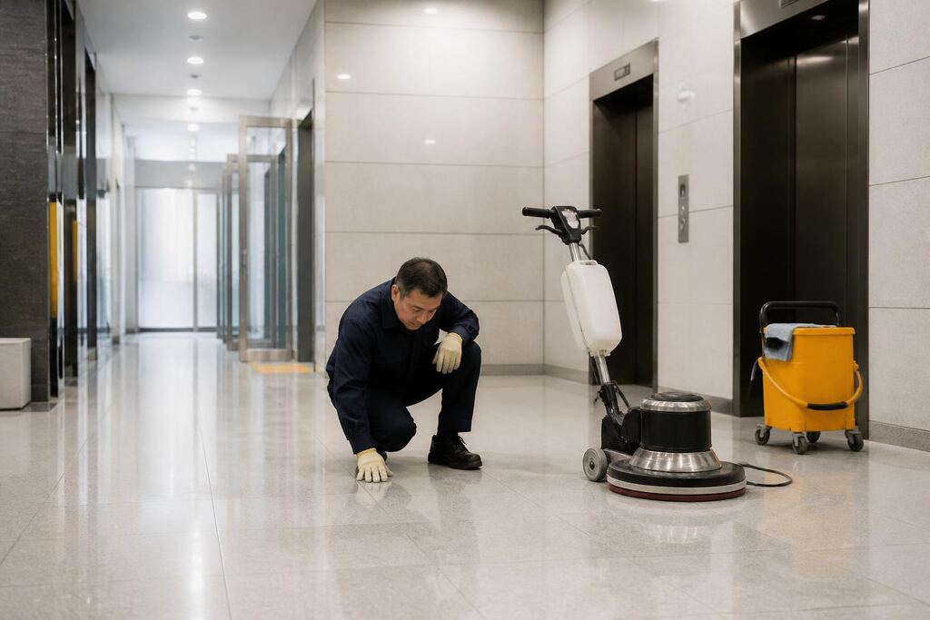 서울 구로구 지식산업센터청소 작업 범위와 현장 조건 이미지
