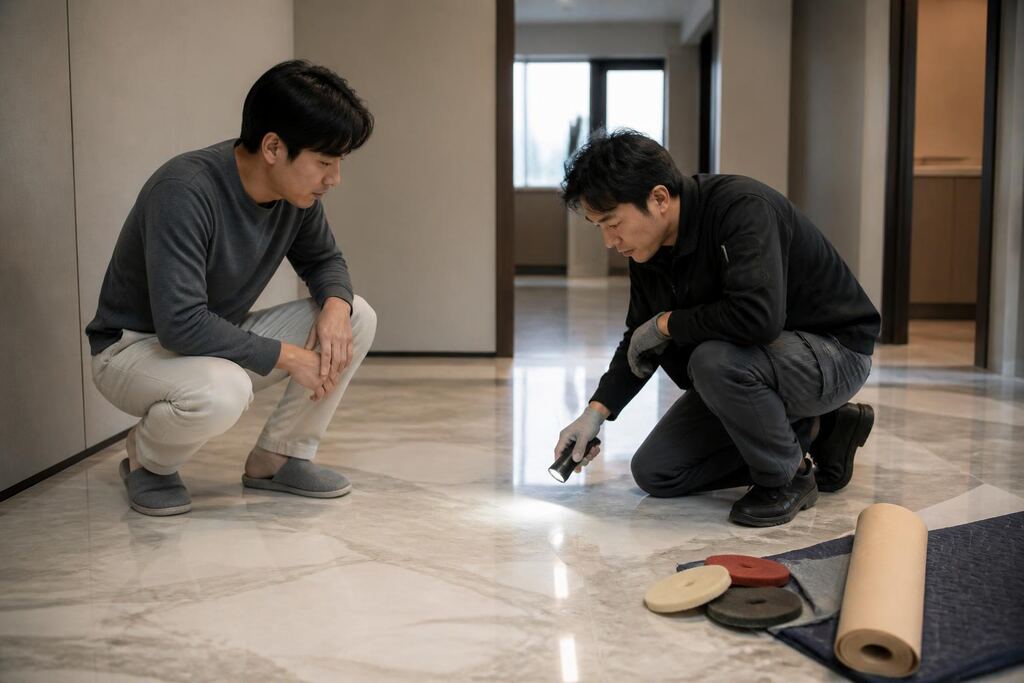 서울 성북구 대리석연마·광택 작업 범위와 현장 조건 이미지