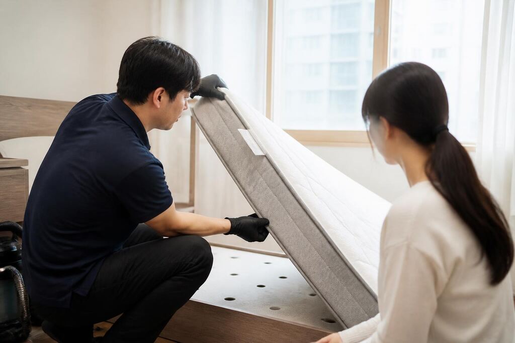 서울 강북구 매트리스청소 작업 범위와 현장 조건 이미지