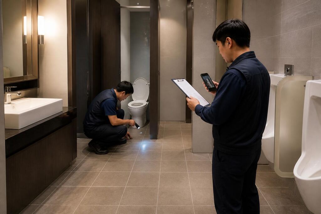 서울 성동구 화장실청소 작업 범위와 현장 조건 이미지