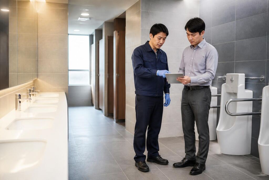 서울 구로구 화장실청소 작업 범위와 현장 조건 이미지
