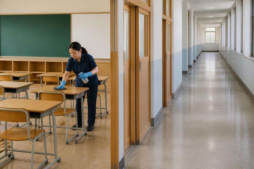 서울 성북구 학교청소 작업 범위와 현장 조건 이미지