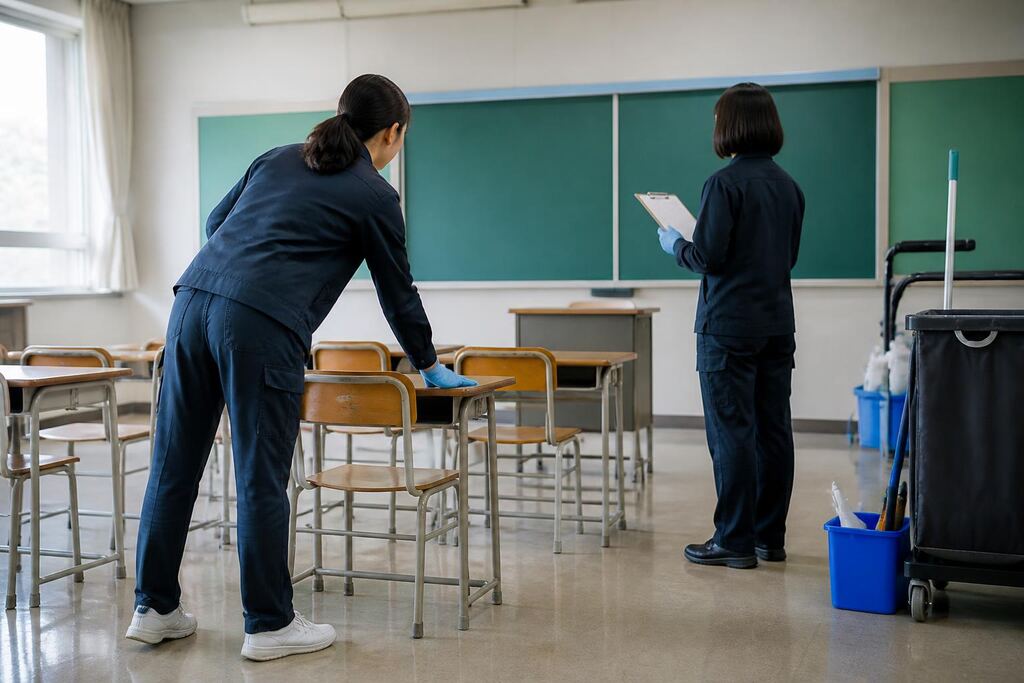 서울 강북구 학교청소 작업 범위와 현장 조건 이미지