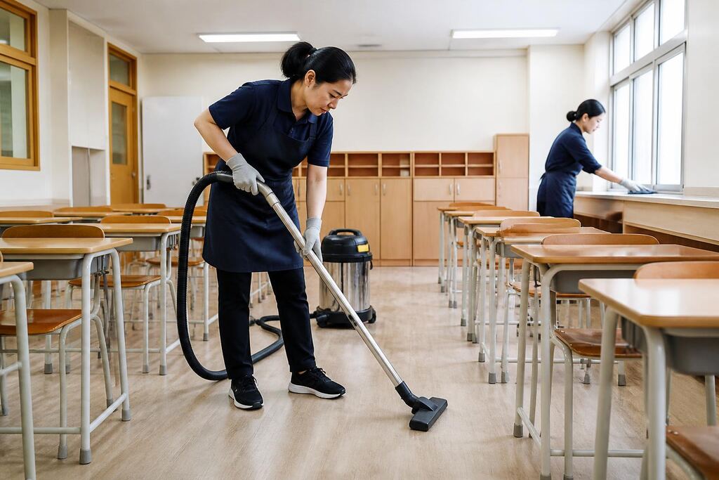 서울 구로구 학교청소 작업 범위와 현장 조건 이미지