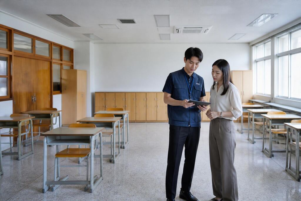 서울 서초구 학교청소 작업 범위와 현장 조건 이미지