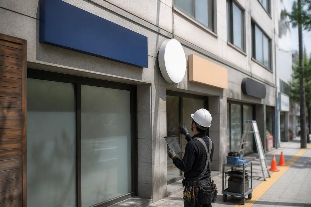 서울 강북구 간판청소 작업 범위와 현장 조건 이미지